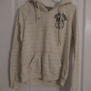 Abercrombie hoodie yellow size large